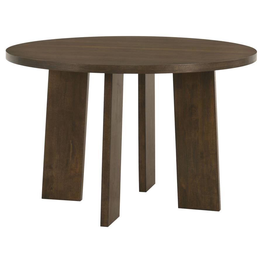 Strouse Walnut 47‑Inch Round Dining Table