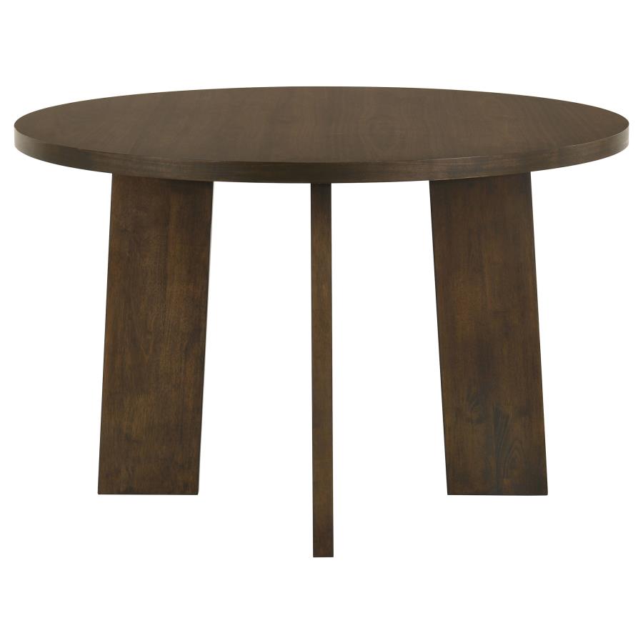 Strouse Walnut 47‑Inch Round Dining Table