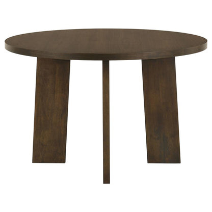 Strouse Walnut 47‑Inch Round Dining Table