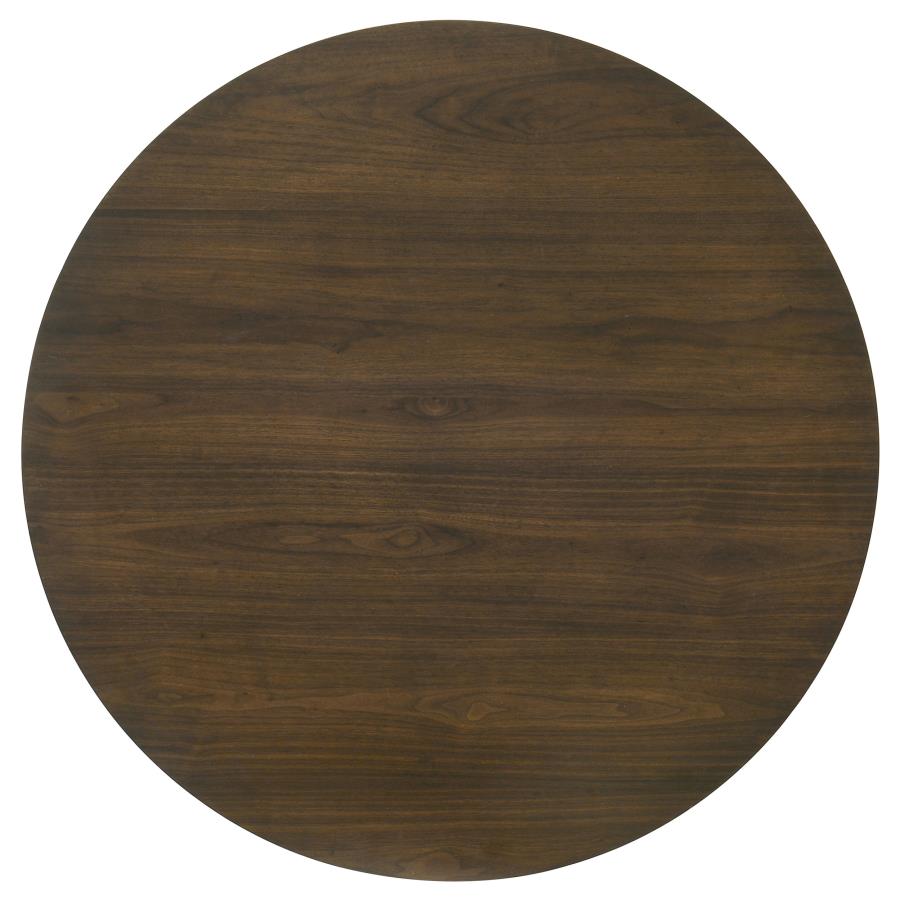 Strouse Walnut 47‑Inch Round Dining Table