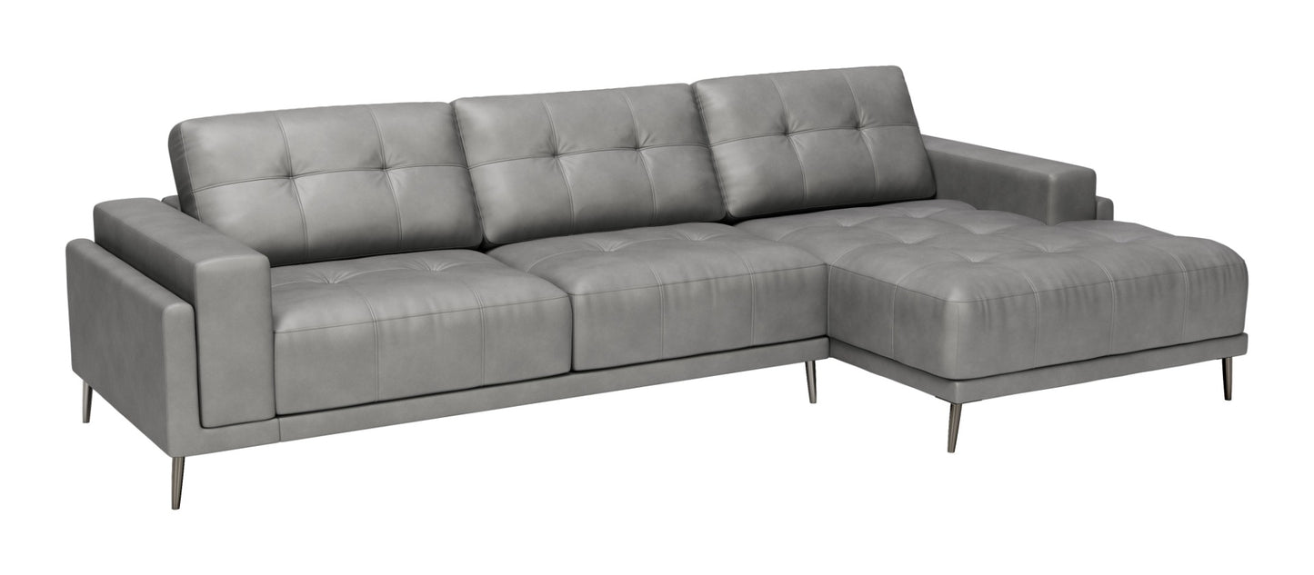 Bliss RAF Chaise Sectional Gray