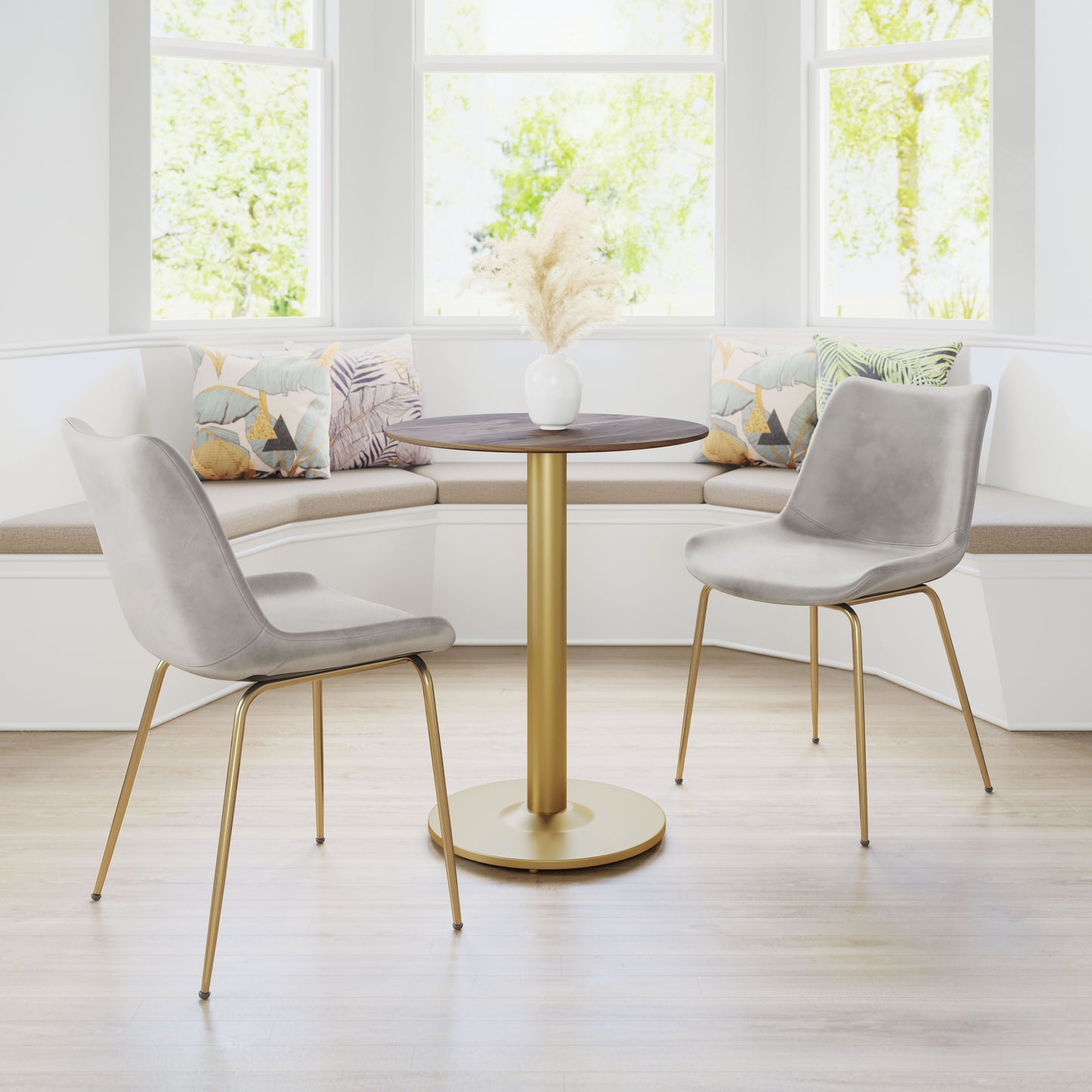 Alto Bistro Table Brown & Gold