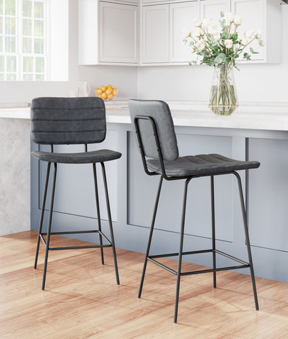 Boston Counter Stool (Set of 2) Vintage Black