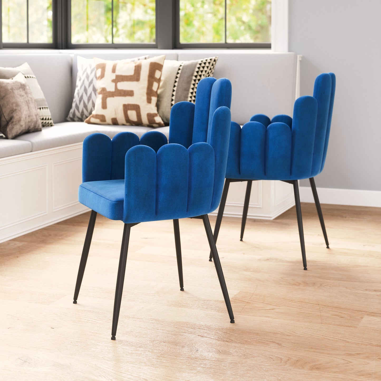 Noosa Dining Chair (Set of 2) Navy Blue