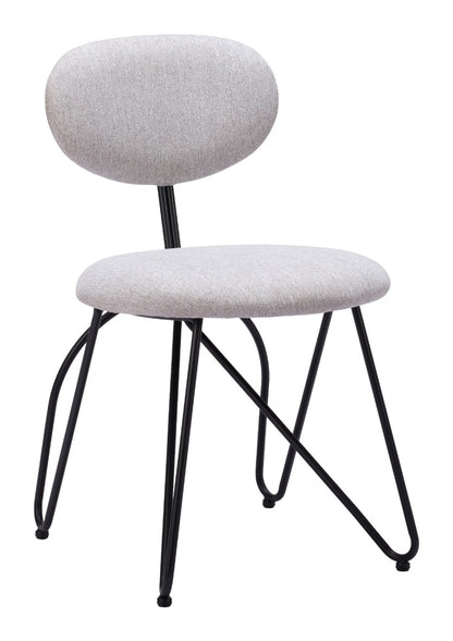 Novi Dining Chair Set of 2 - Dove Gray Modern Upholstered Chairs for Stylish Dining Spaces