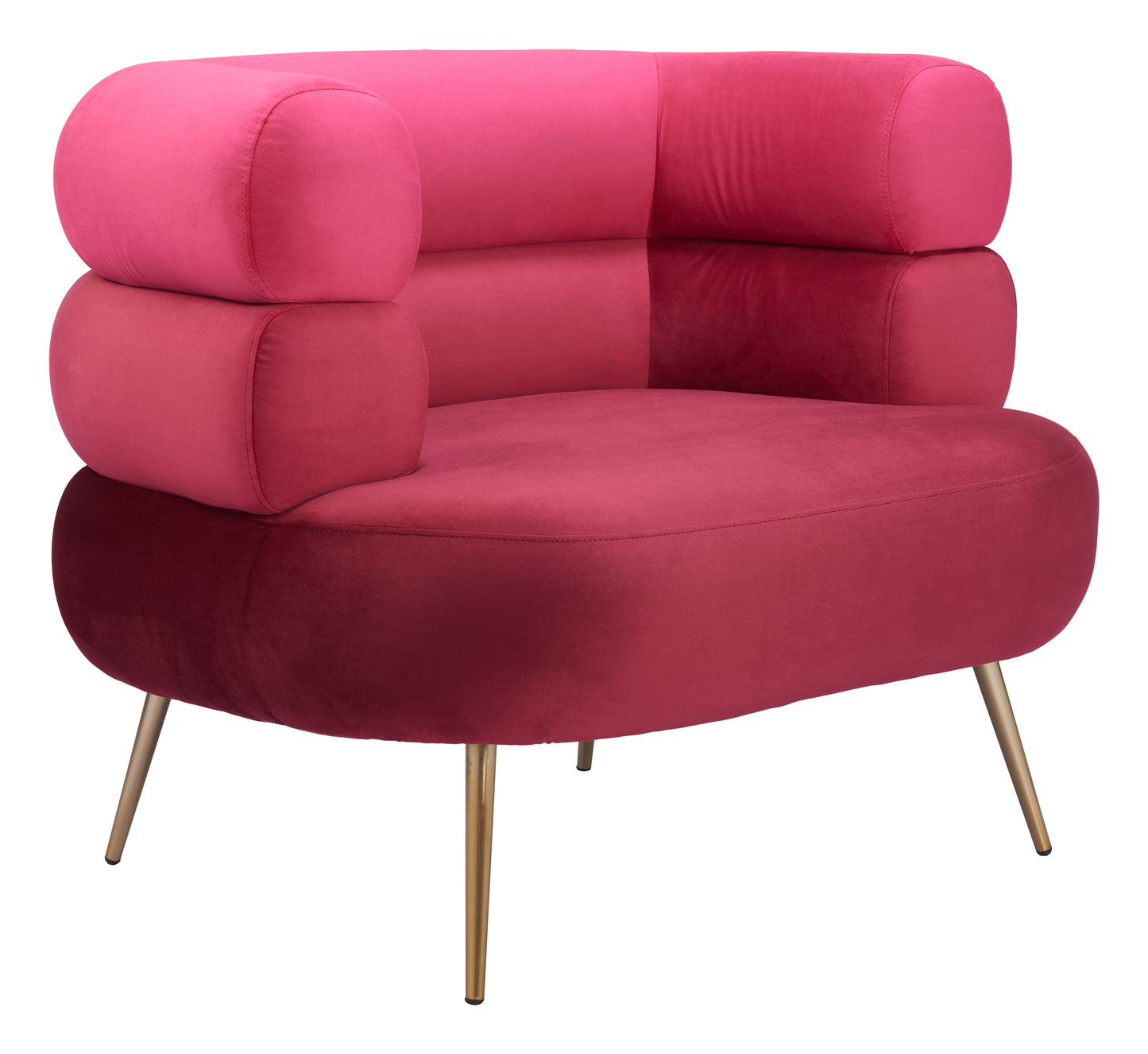 Arish Accent Chair - Red Bold and Stylish Upholstered Chair for Modern Living Spaces