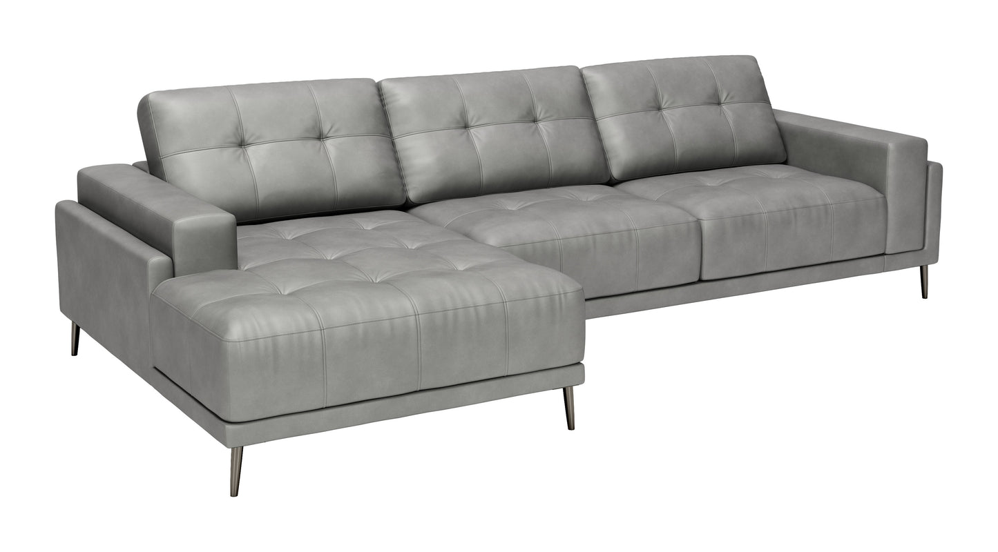 Bliss LAF Chaise Sectional Gray - Comfortable & Stylish LAF Chaise Sectional with a Chic Gray Upholstery for a Modern and Relaxing Living Room Look