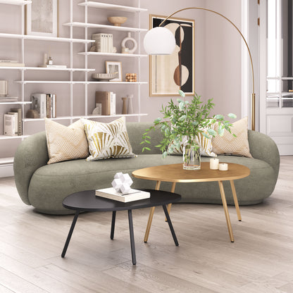 Castelo Coffee Table Set (2-Piece) - Brass & Black Stylish and Sophisticated Coffee Tables for Modern Living Rooms