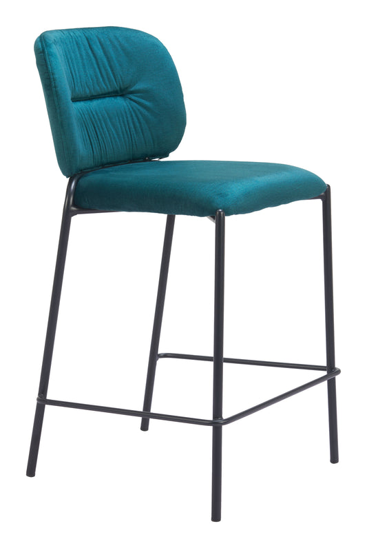 Plat Counter Stool (Set of 2) Green – Sleek and Stylish Green Counter Stools for Modern Kitchens or Bars