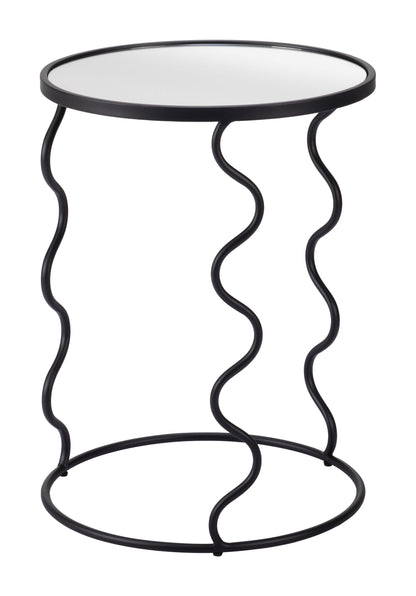 Bastia Side Table - Black Sleek and Stylish Side Table for Modern Living Rooms and Spaces