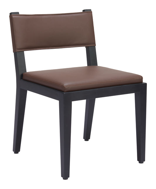 Roxas Dining Chair Set of 2 - Brown Stylish and Comfortable Upholstered Chairs for Modern Dining Spaces