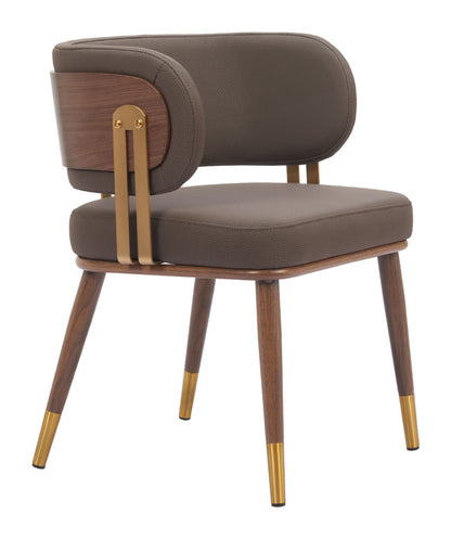 Brew Dining Chair (Set of 2) Brown & Walnut – Elegant and Comfortable Brown & Walnut Dining Chairs for Modern Dining Spaces