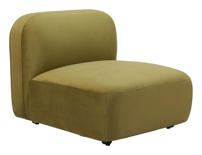 Biak Middle Chair - Green Stylish and Comfortable Upholstered Chair for Modern Living Spaces