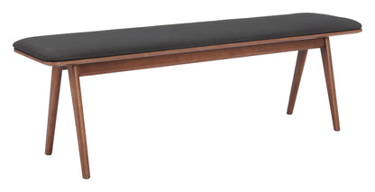 Kazwali Bench Black & Walnut – Sleek and Stylish Black & Walnut Bench for Modern Home Interiors