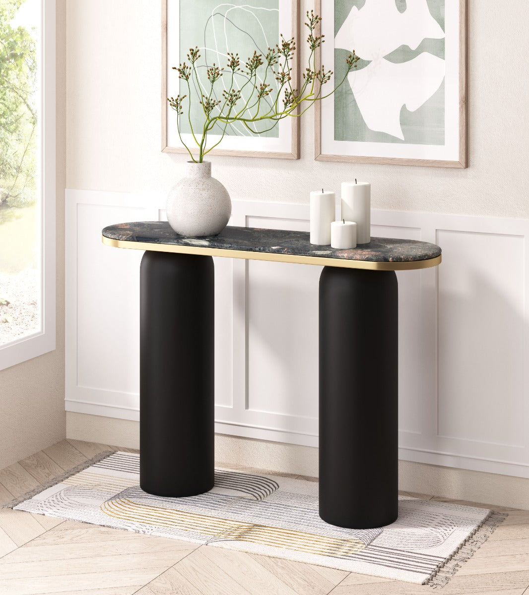 Luxor Console Table - Vibrant Multicolor Design for Eye-Catching Entryways and Living Rooms