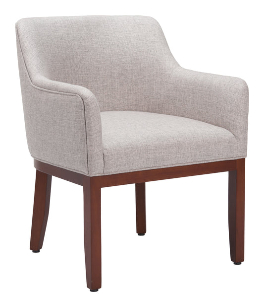 Berbera Dining Chair - Gray Sleek and Comfortable Upholstered Chair for Contemporary Dining Spaces