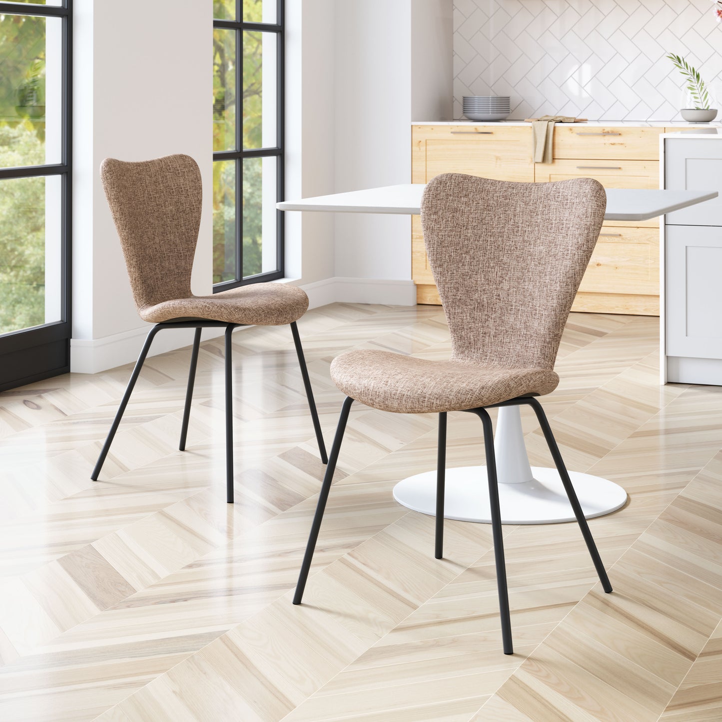 Tollo Dining Chair (Set of 2) Brown