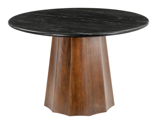 Aipe Dining Table Black & Brown