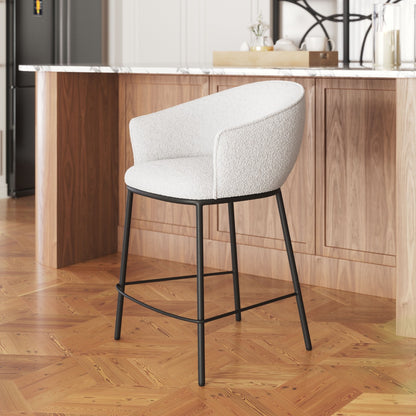 Essen Counter Stool - Ivory Stylish and Comfortable Counter Stool for Contemporary Kitchens and Dining Spaces