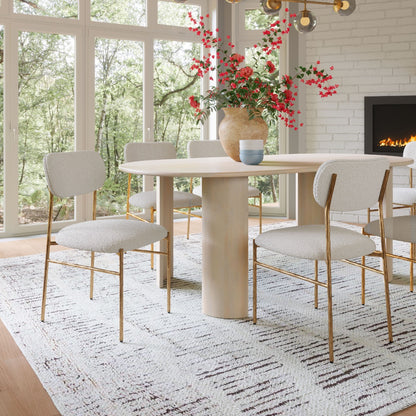 Sydhavnen Dining Chair Cream & Gold – Elegant Cream & Gold Dining Chair for Modern Dining Spaces