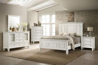 Sandy Beach 5-drawer Bedroom Chest White