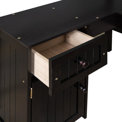 Espresso Twin Workstation Loft Bed