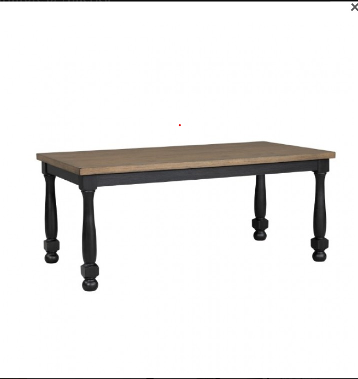 Neue Mills Rectangular Modern Farmhouse Dining Table - Elegant & Sturdy Dining Table with a Contemporary Farmhouse Design