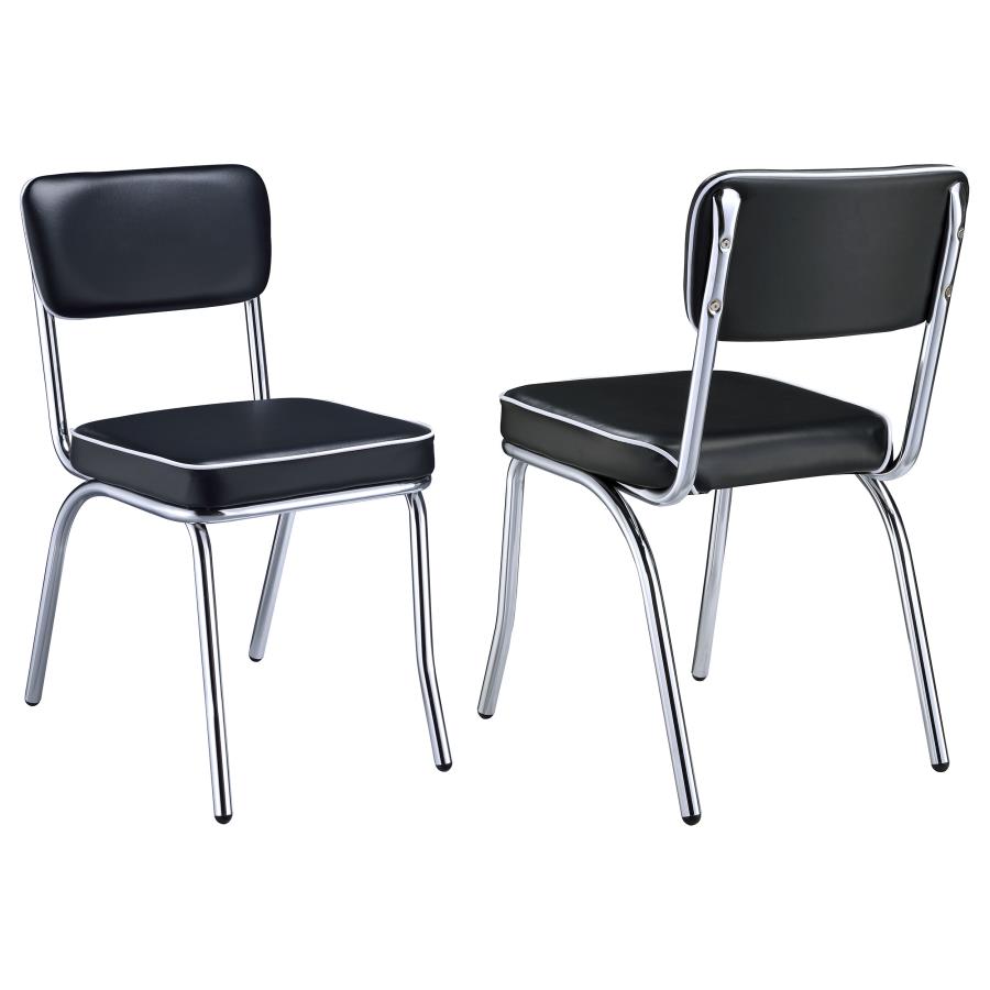 Retro Collection Chrome Dining Chair (Set of 2)
