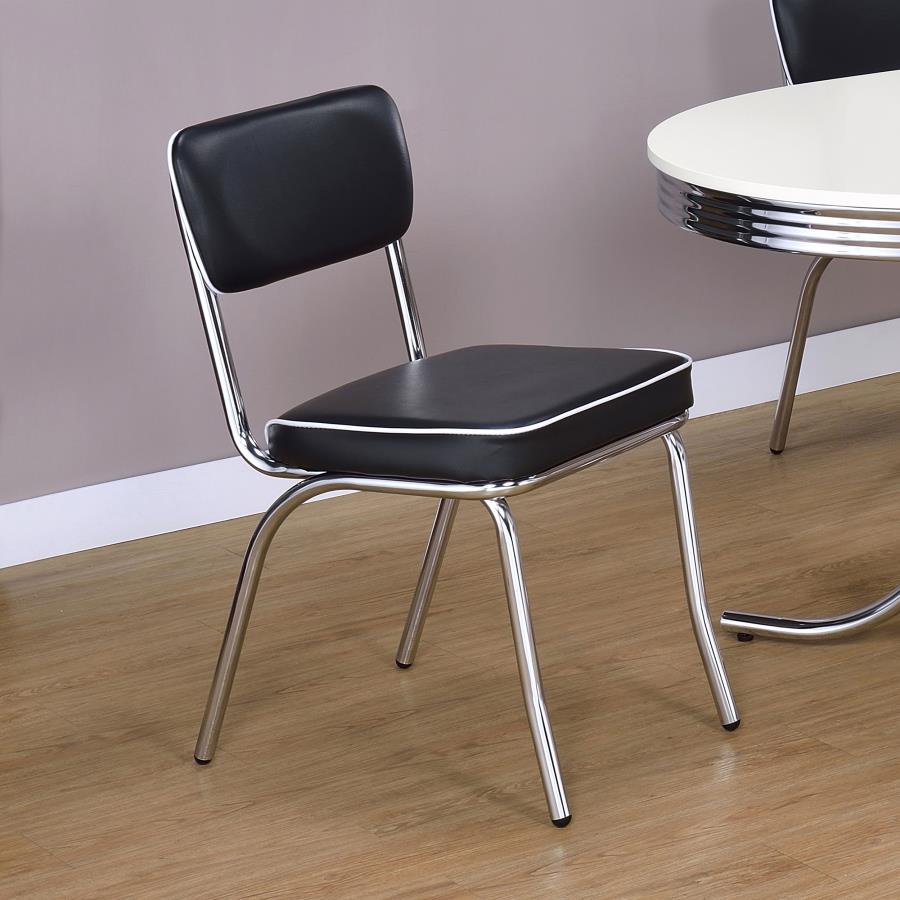 Retro Collection Chrome Dining Chair (Set of 2)