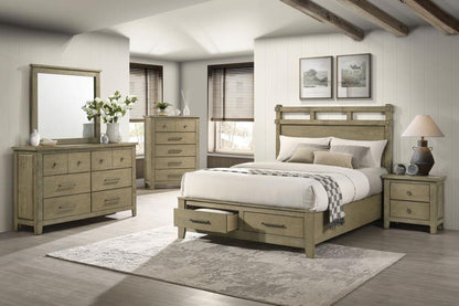 Hazlewood 5-Piece Queen Bedroom Set in Vineyard Oak - Complete Stylish Bedroom Furniture