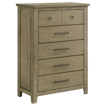 Hazlewood 5-Piece Queen Bedroom Set in Vineyard Oak - Complete Stylish Bedroom Furniture