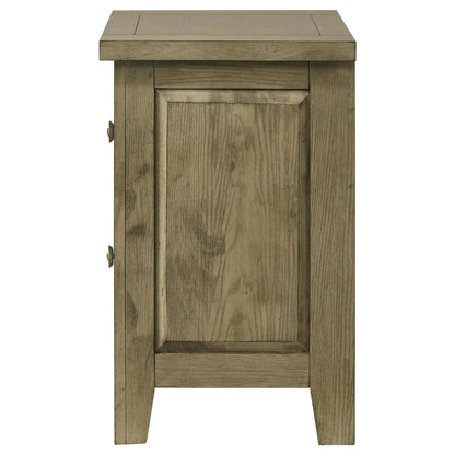 Hazlewood 2-Drawer Nightstand Bedside Table in Vineyard Oak - Stylish Bedroom Storage