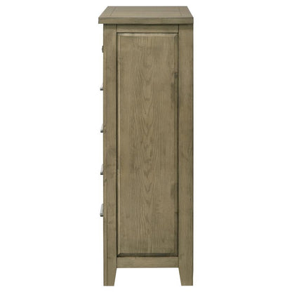 Hazlewood 5-Drawer Bedroom Chest in Vineyard Oak - Elegant & Functional Storage
