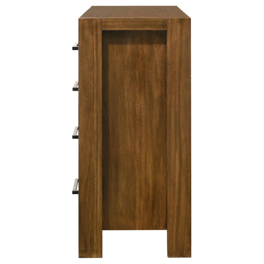 Adderley Warm Brown 8‑Drawer Bedroom Dresser