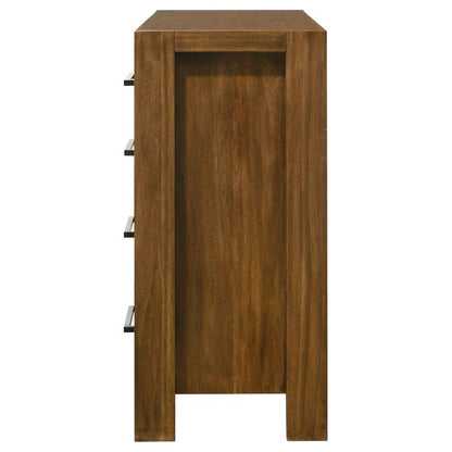 Adderley Warm Brown 8‑Drawer Bedroom Dresser