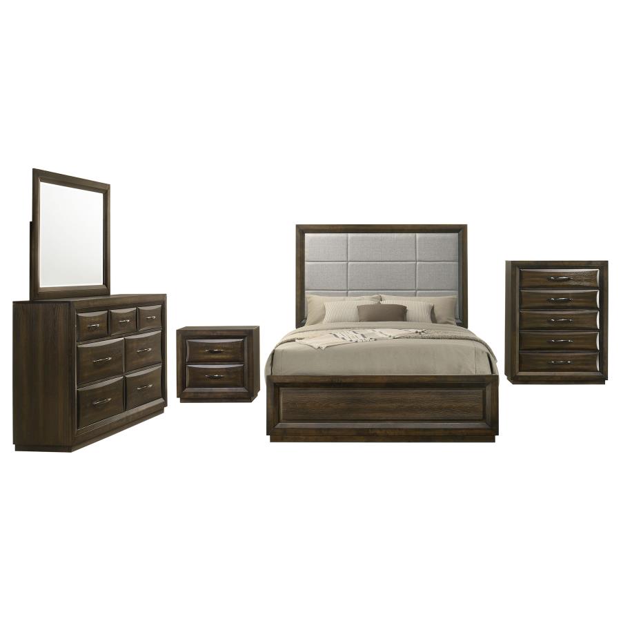 Atlas 5 Piece Dark Oak Queen Bedroom Set