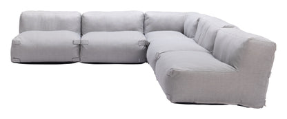 Luanda Middle Chair Gray - Contemporary & Comfortable Middle Chair with a Chic Gray Upholstery, Perfect for Modular Seating Arrangements