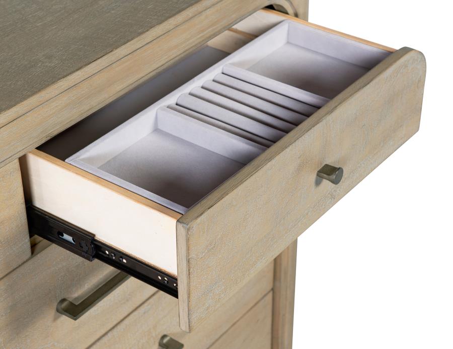 Solano Weathered Mango 9‑Drawer Bedroom Dresser Cabinet