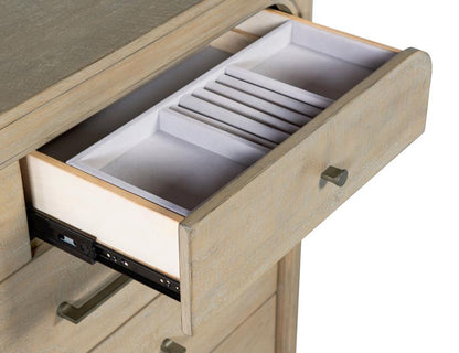 Solano Weathered Mango 9‑Drawer Bedroom Dresser Cabinet