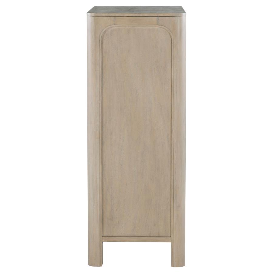 Solano Weathered Mango 5‑Drawer Bedroom Chest of Drawers