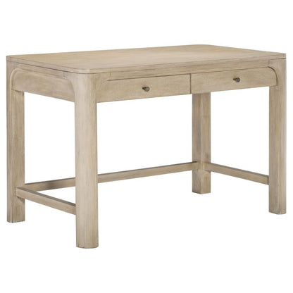 Solano Weathered Mango 2‑Drawer Makeup Table Vanity Desk