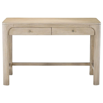 Solano Weathered Mango 2‑Drawer Makeup Table Vanity Desk