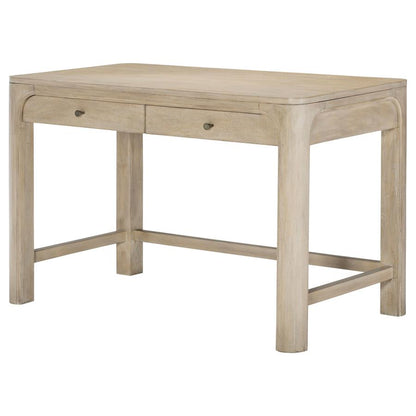 Solano Weathered Mango 2‑Drawer Makeup Table Vanity Desk