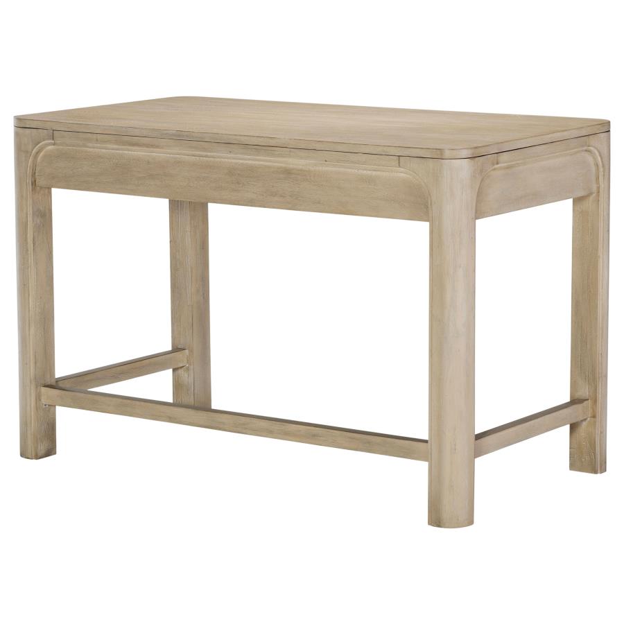 Solano Weathered Mango 2‑Drawer Makeup Table Vanity Desk