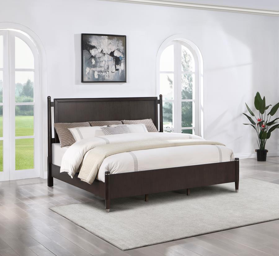 Emberlyn Wood Poster Bed Brown