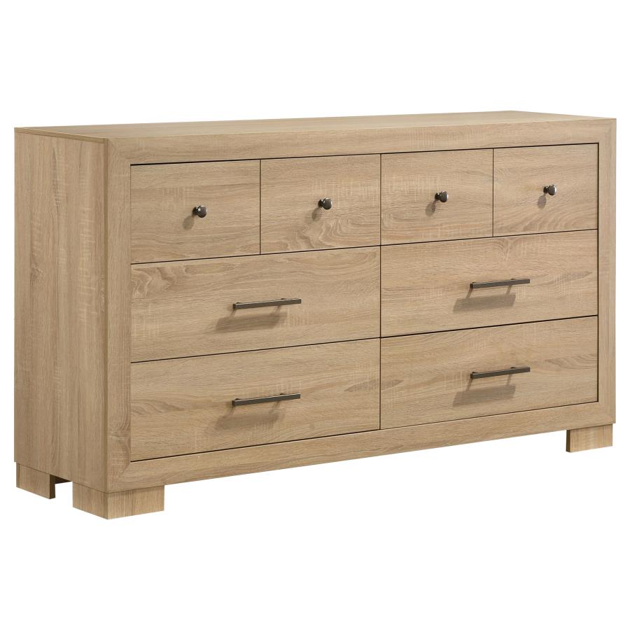 Arielle 5 Piece Light Oak Queen Bedroom Set