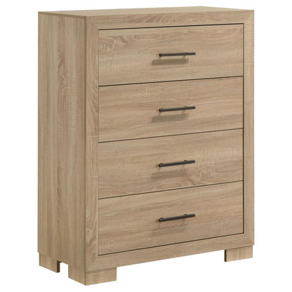 Arielle 5 Piece Light Oak Queen Bedroom Set