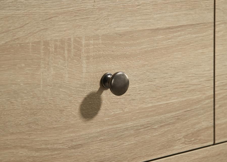 Arielle Light Oak 6‑Drawer Bedroom Dresser Cabinet