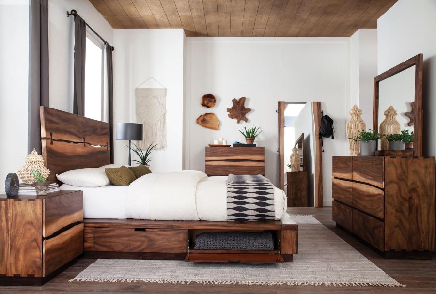 Winslow 5 Piece Smokey Walnut Queen Bedroom Set