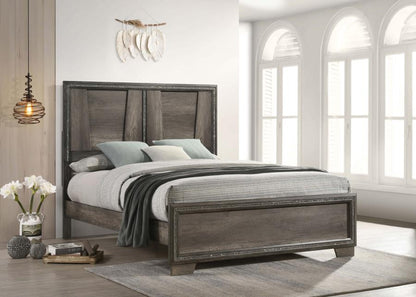 Janine Modern Panel Bed in Grey - Sleek and Stylish Design for a Contemporary and Cozy Bedroom Retreat